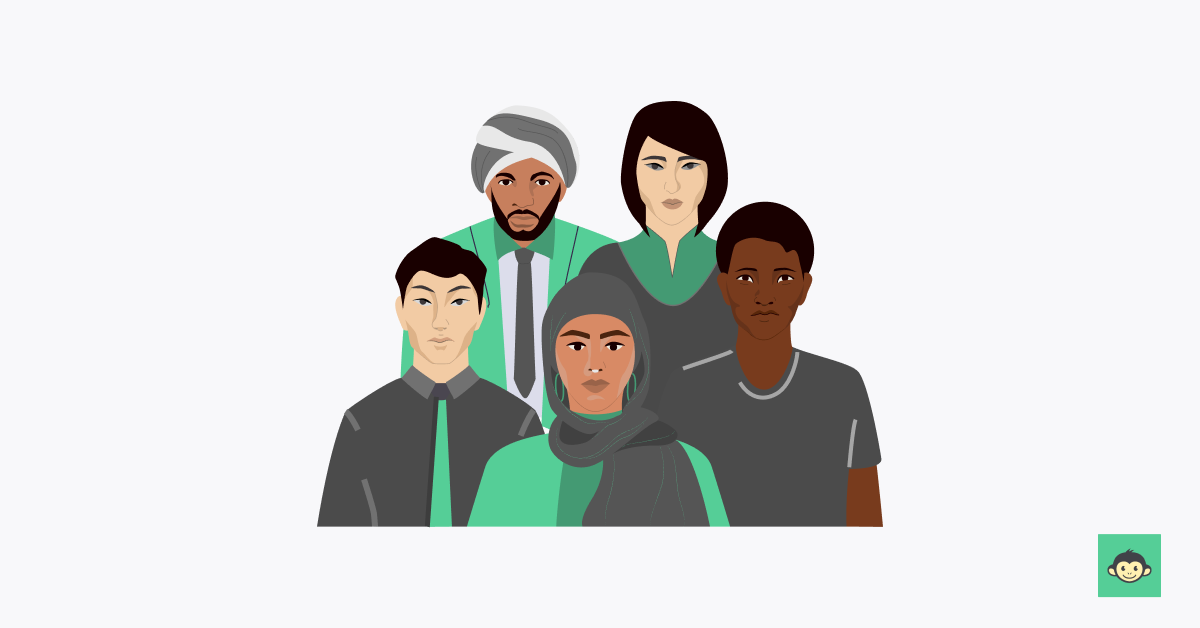 People from different parts of the world