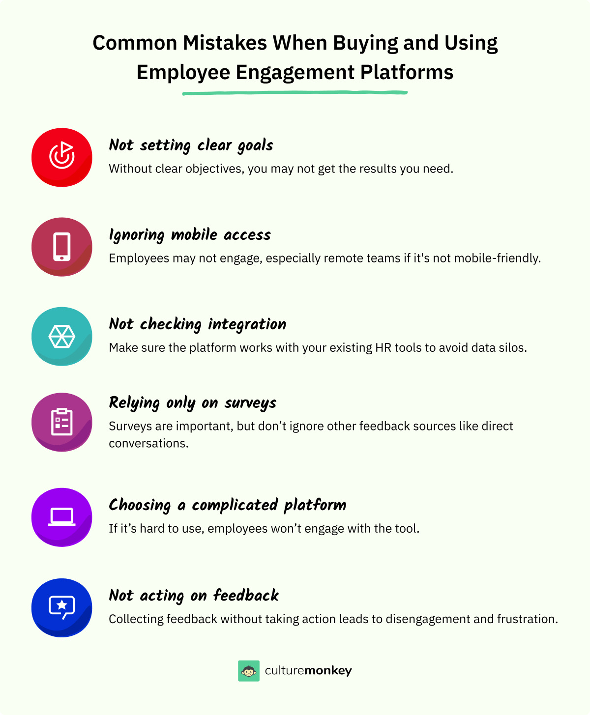 Common mistakes when buying and using employee engagement platforms